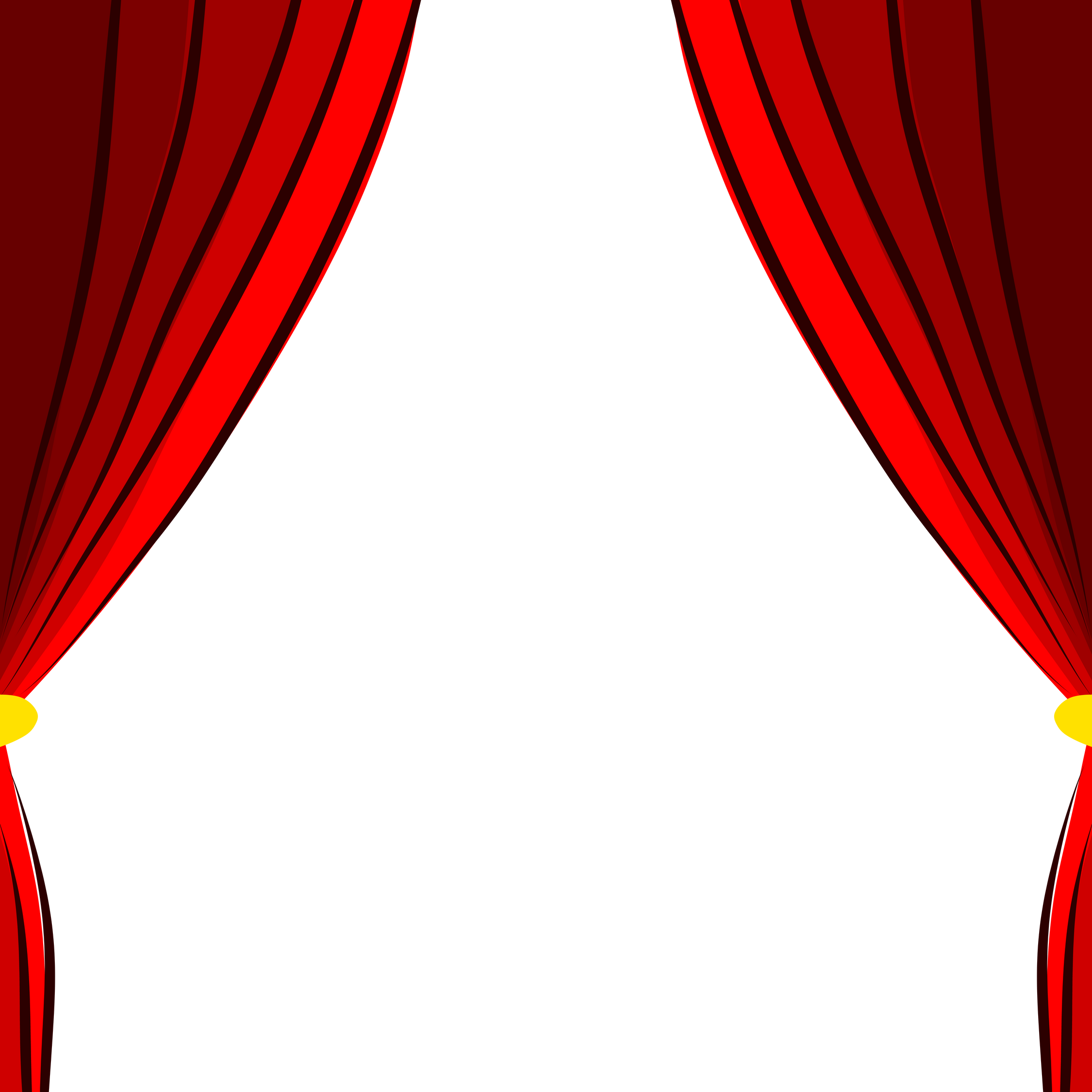 Red stage curtains